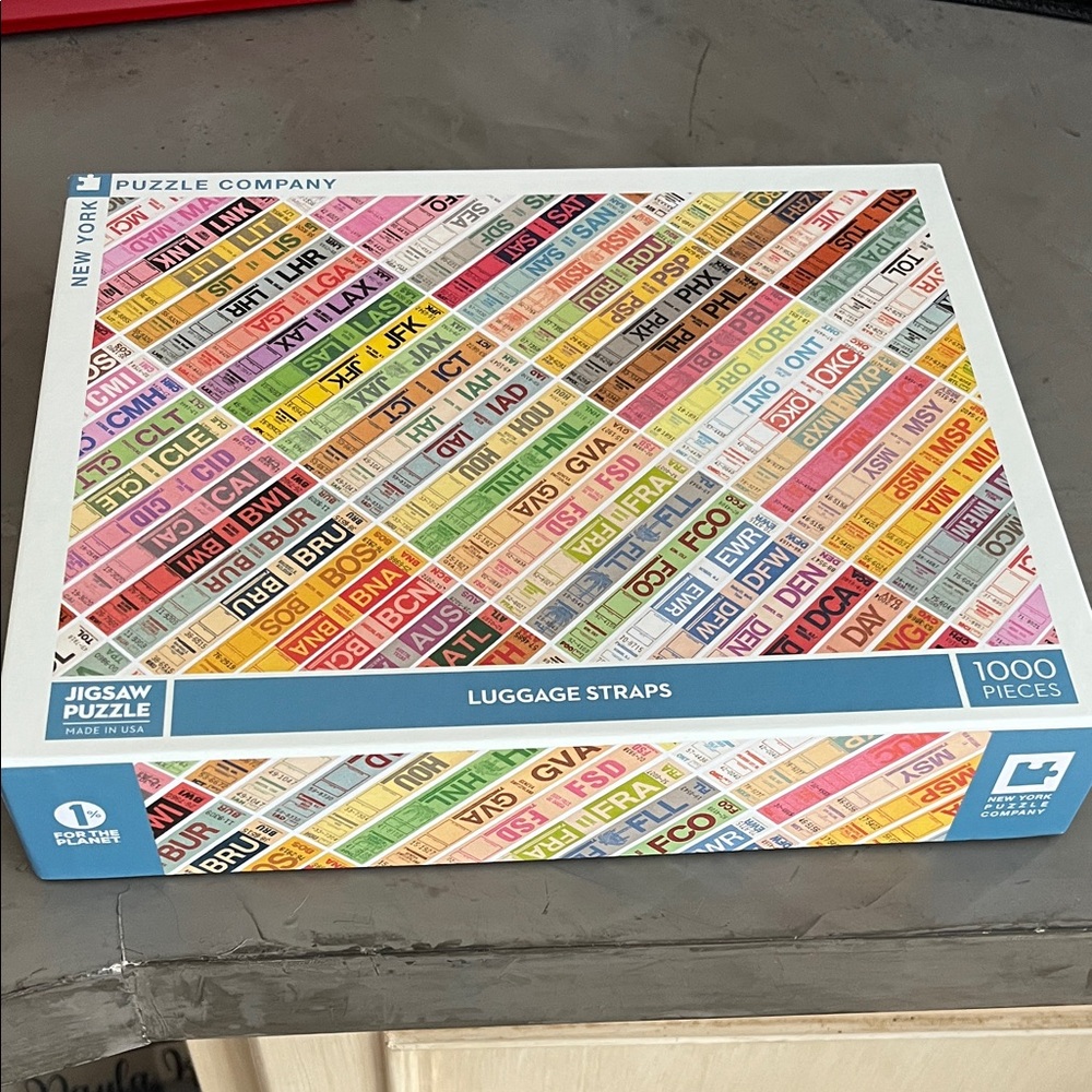 New York Luggage Straps Jigsaw Puzzle